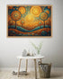 Golden Abstract Landscape Modern - Wall Art Canvas WallArtVibes
