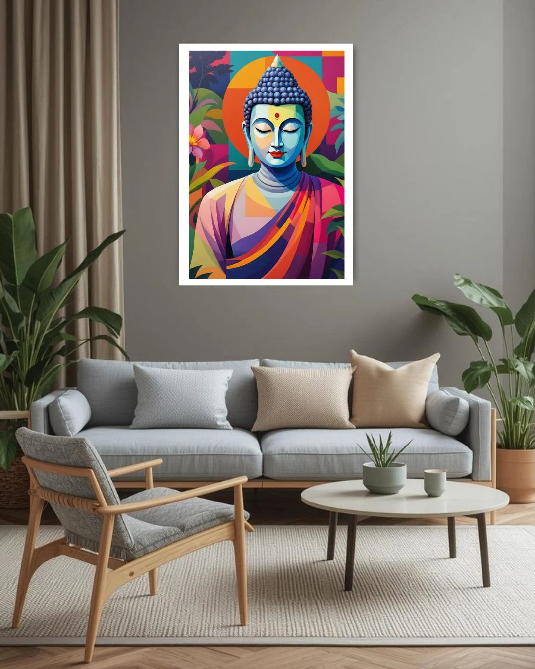 Modern Meditative Portrait - Wall Art Canvas