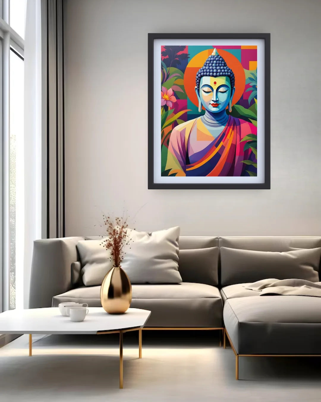 Modern Meditative Portrait - Wall Art Canvas