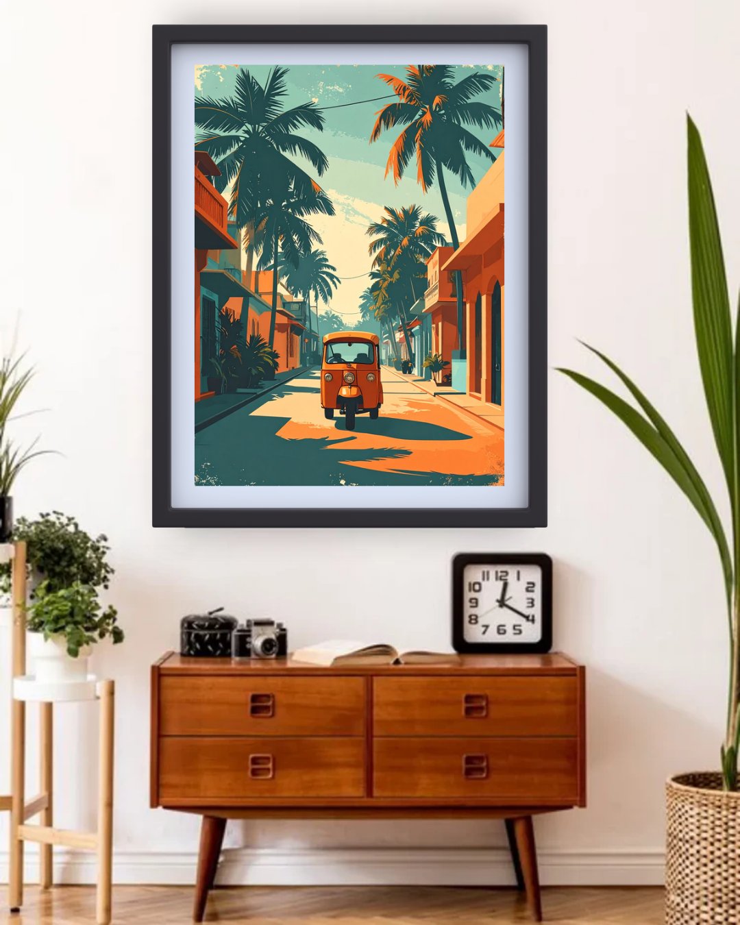 Abstract Tropical Travel Road - Wall Art Canvas