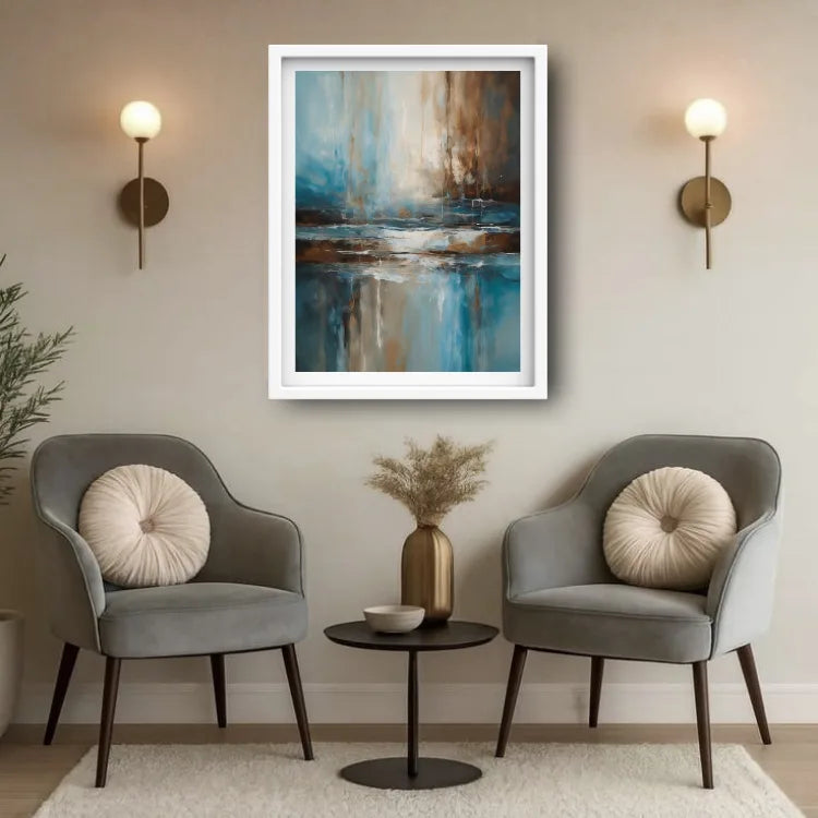 abstract canvas art paintings for living room 