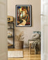 Abstract figurative nature portrait canvas wall art in modern interior
