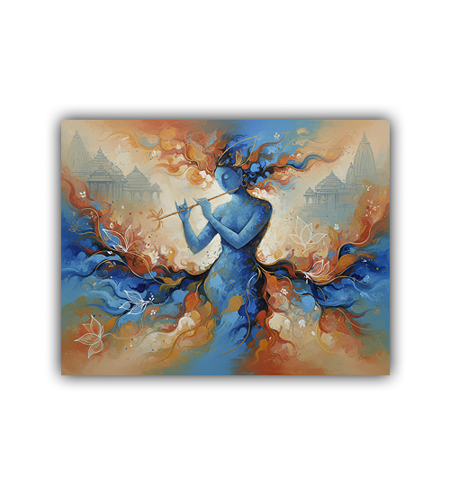 Abstract modern wall art canvas for living room interior