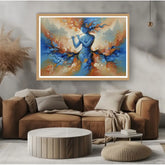 Abstract modern wall art canvas for living room interior