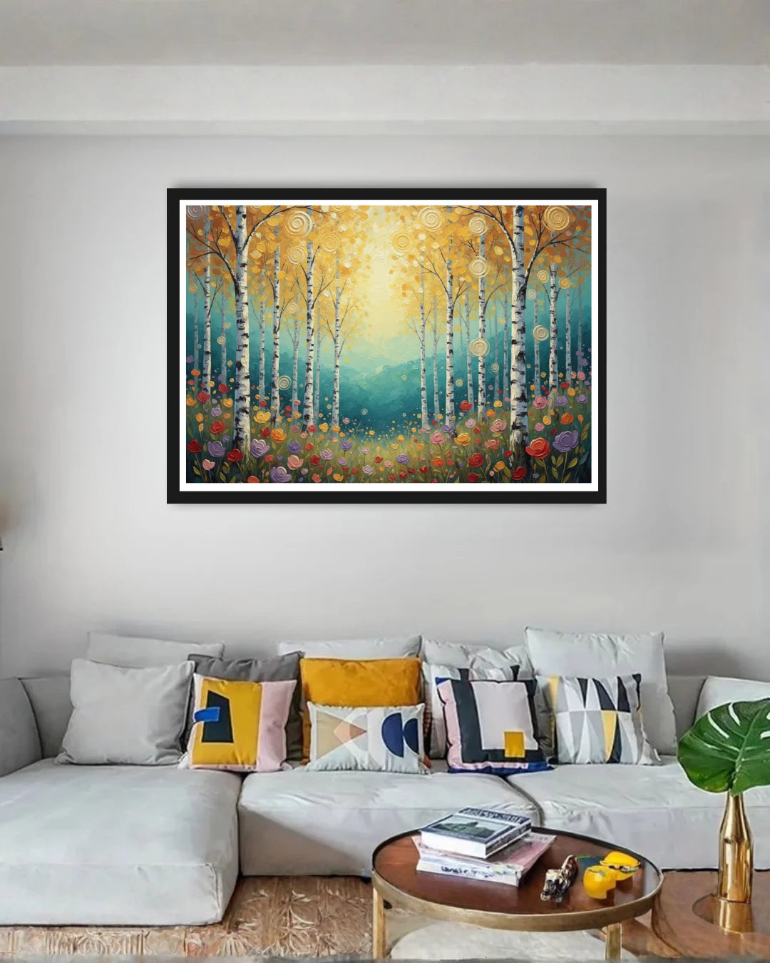 Abstract nature canvas wall art for home decor