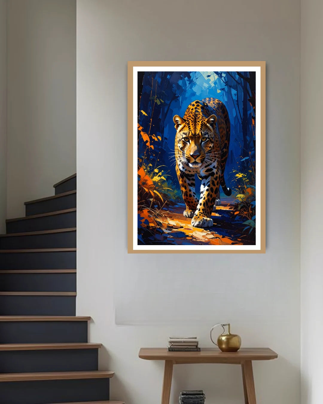 Leopard Forest Scene - Wall Art Canvas