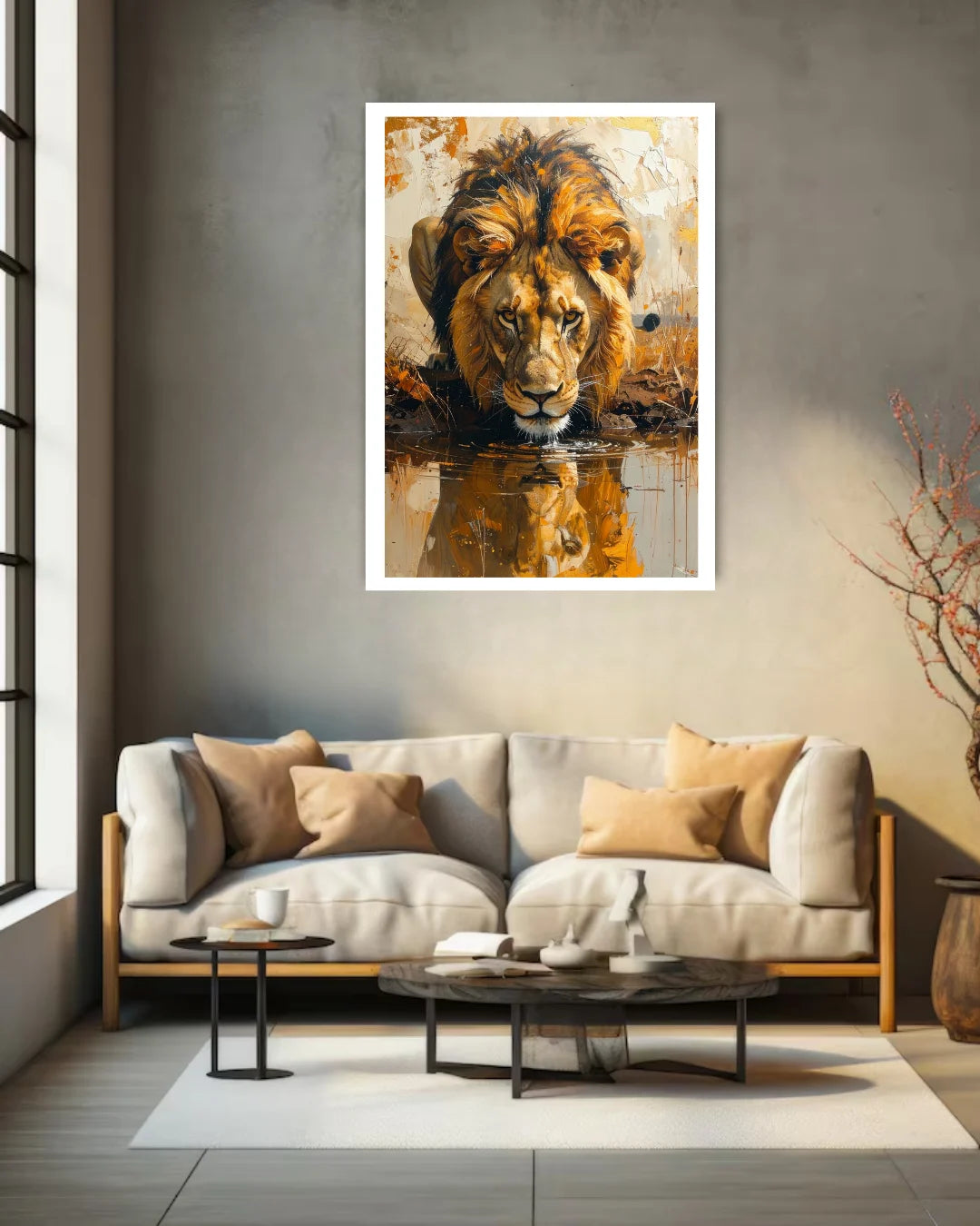 Modern Lion Wall Art Set - Wall Art Canvas