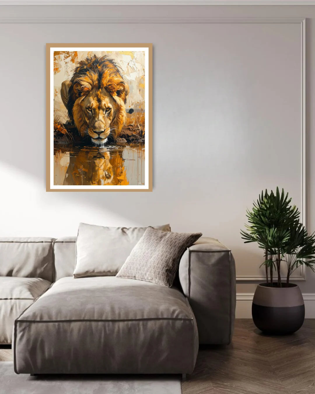 Modern Lion Wall Art Set - Wall Art Canvas