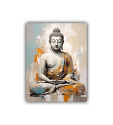 Artistic seated meditation canvas painting home interior