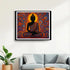 Buddha mandala wall art painting for peaceful living room decor
