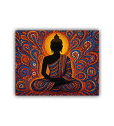 Colorful Buddha mandala painting symbolizing peace and mindfulness
