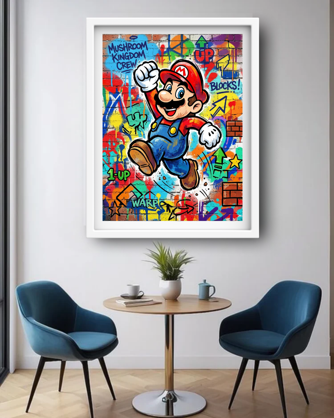Colorful Cartoon Graffiti Character - Wall Art Canvas
