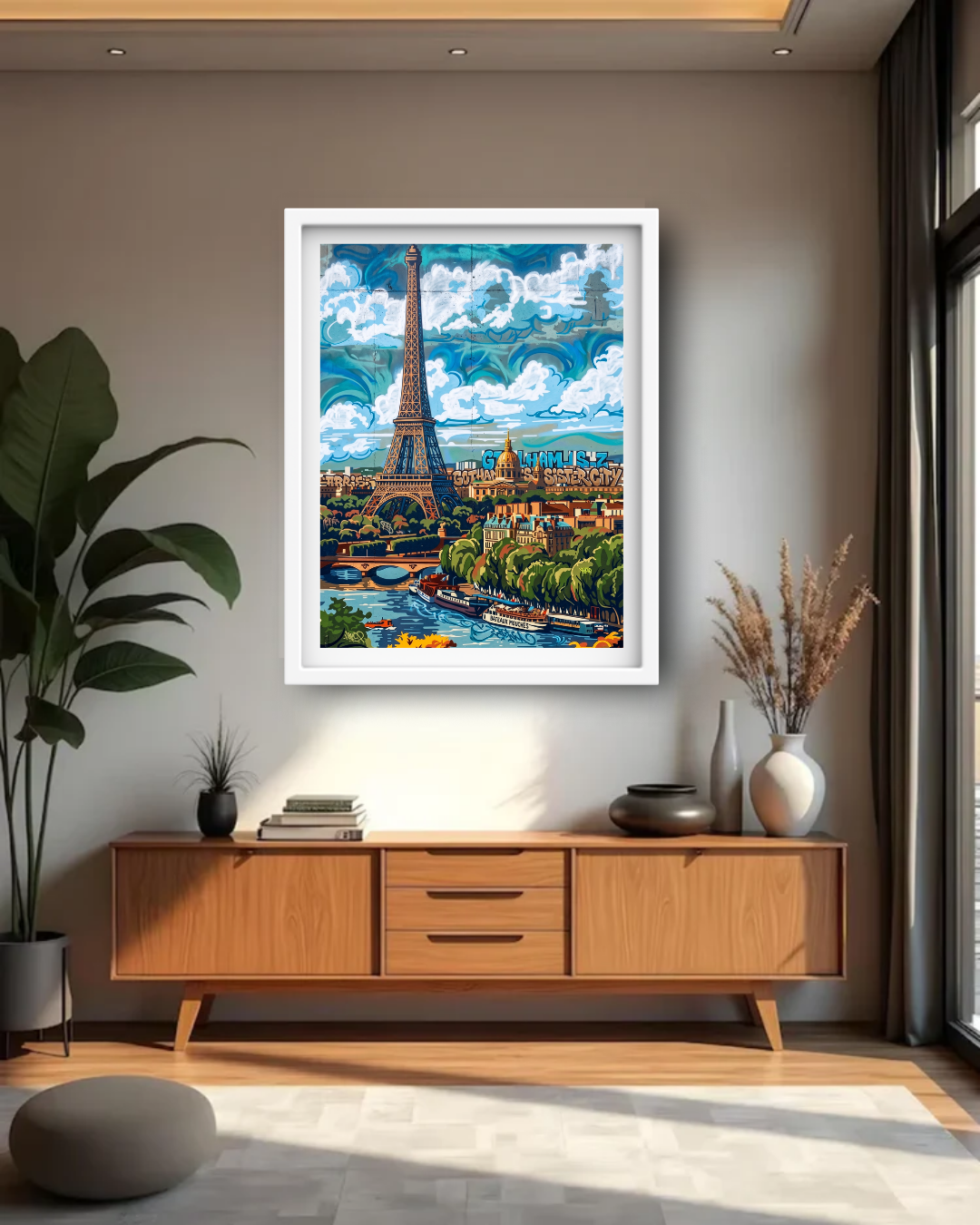 City of Love : Eiffel Tower Canvas - Wall Art Canvas