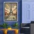 Vintage Paris Eiffel Tower wall art canvas painting
