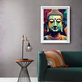 Contemporary Buddha art canvas for modern home decor