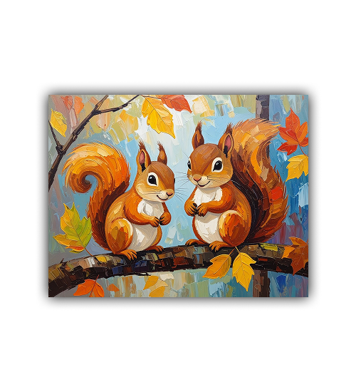 Autumn Companions: Squirrel Friends