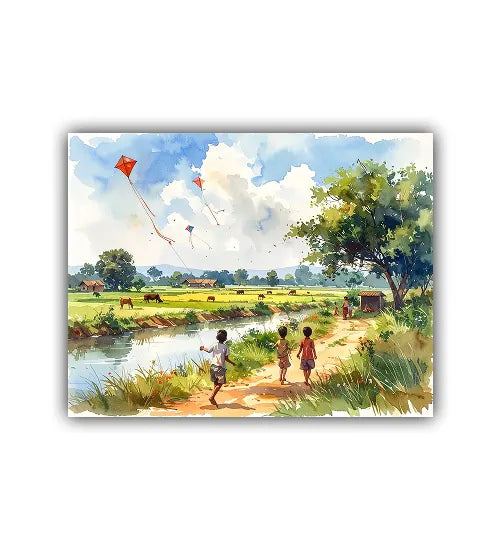 The Reflective Harvest - Wall Art Canvas