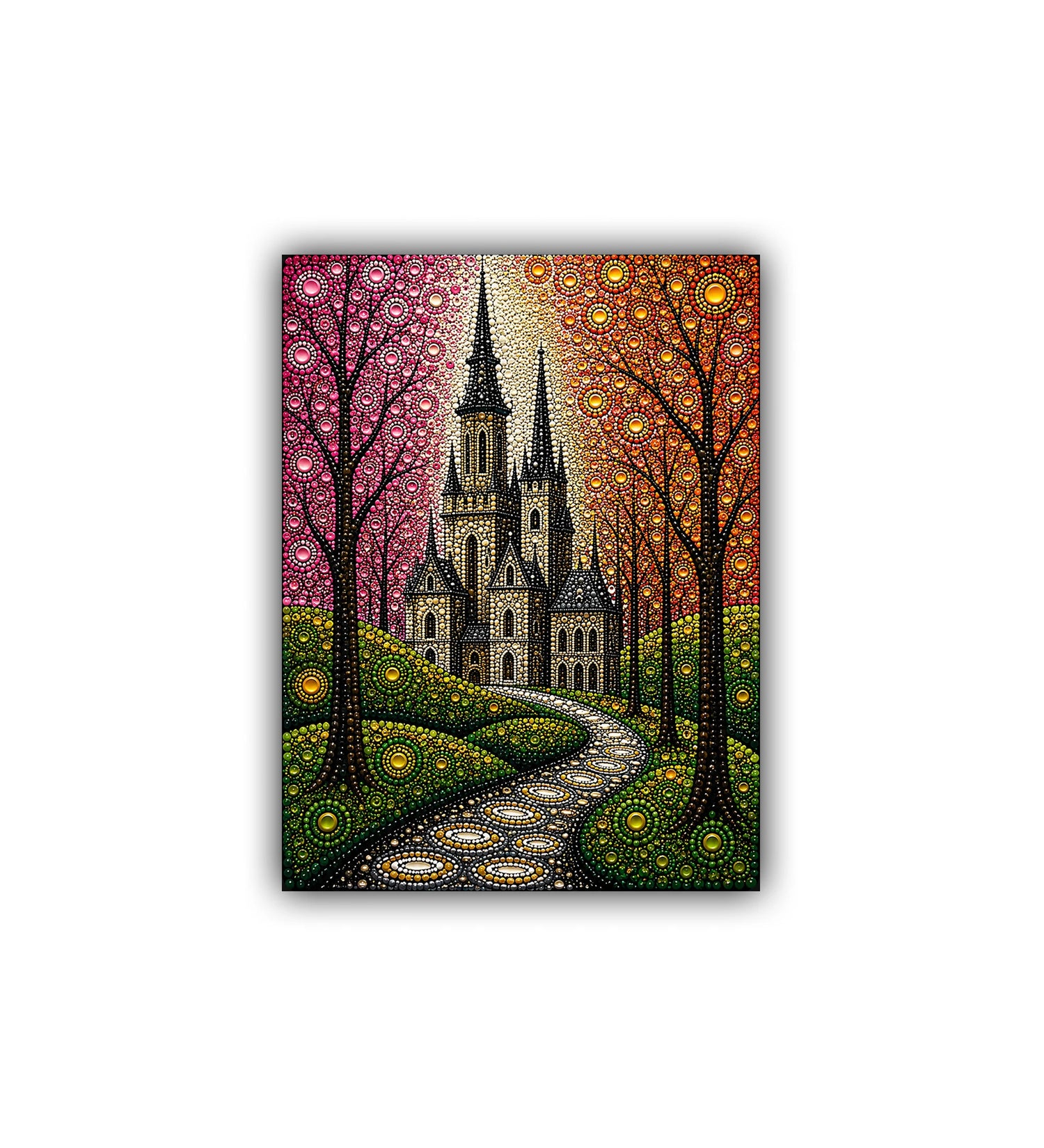 Fantasy Castle Garden Art - Wall Art Canvas