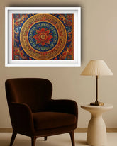 Mandala wall art painting for meditation and relaxation space
