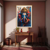 Divine elephant modern framed wall decor for home interior