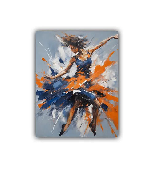 Colorful modern abstract wall art painting contemporary design
