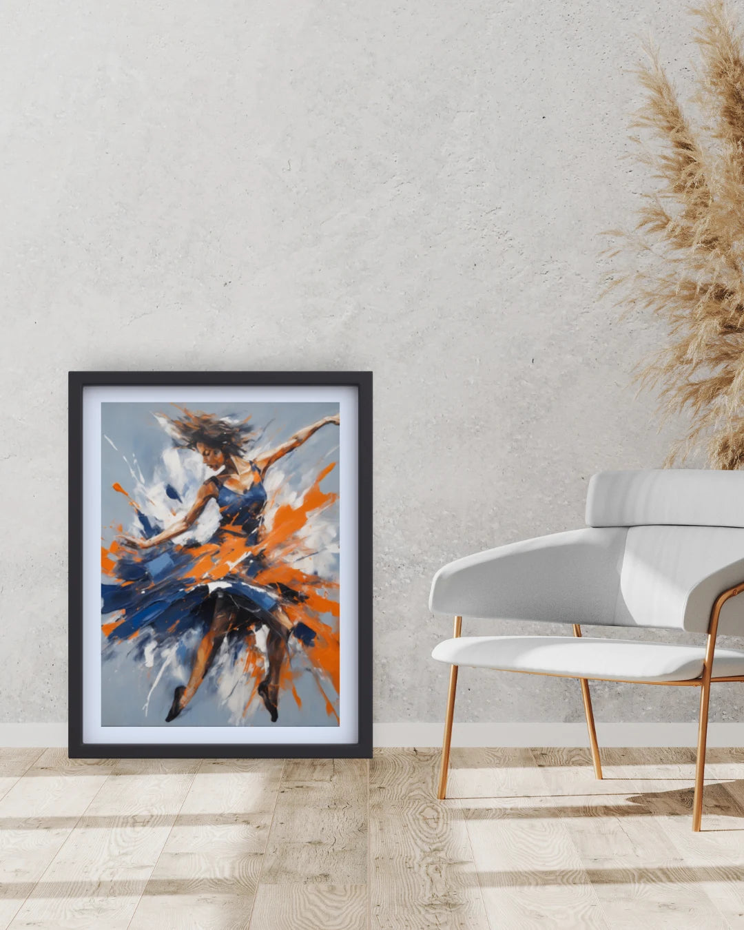 Abstract modern wall painting for home and office decor
