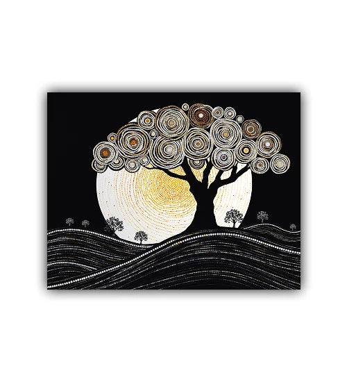 Tree of Life spiritual wall art painting symbolizing balance and peace

