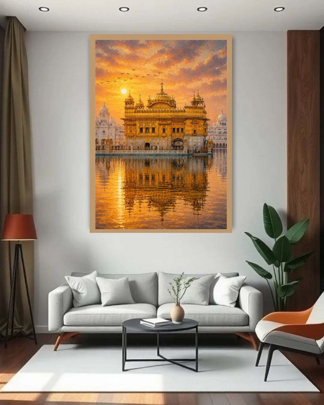 temple landscape wall art for home decor