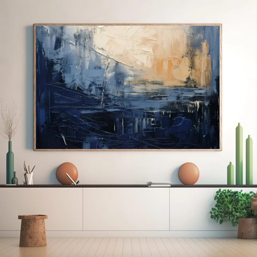 Modern abstract canvas painting home decor