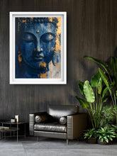 Modern serene face portrait wall decor