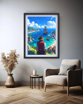 Coastal adventure landscape canvas wall art
