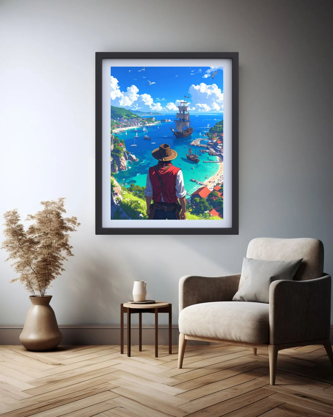 Coastal adventure landscape canvas wall art
