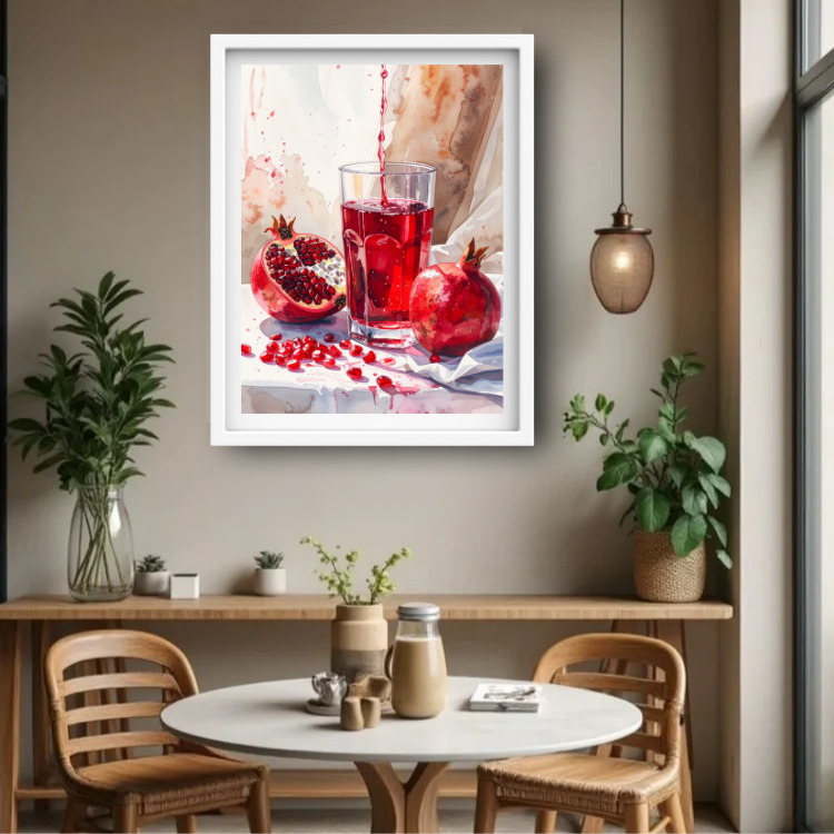 Pomegranate Juice - Wall Art Canvas WallArtVibes