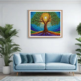 Tree of Life wall art painting for modern living room decor
