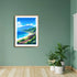 Coastal mountain ocean road wall art canvas painting
