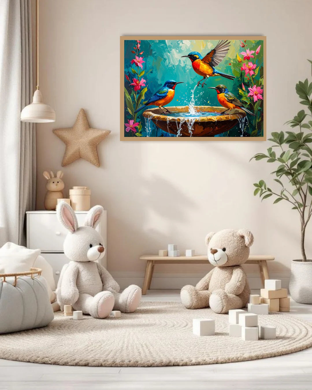 Garden Splash Symphony - Wall Art Canvas