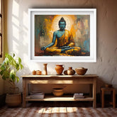 Spiritual meditation artwork for home interior