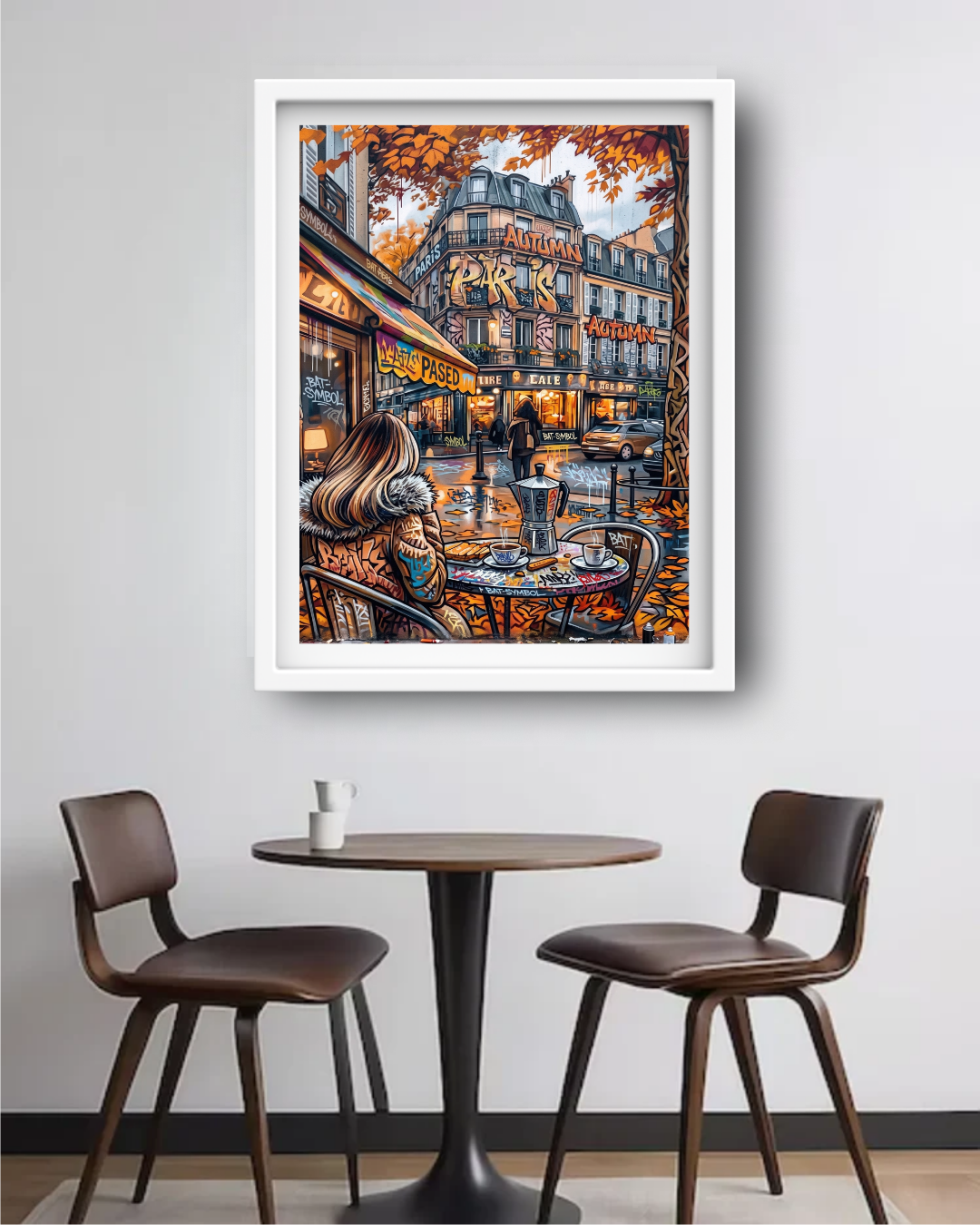 Street Café Art - Wall Art Canvas