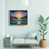Sunrise landscape wall art painting for modern living room decor
