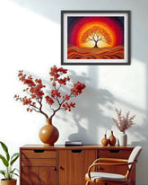 Positive energy tree of life wall art painting for home decor
