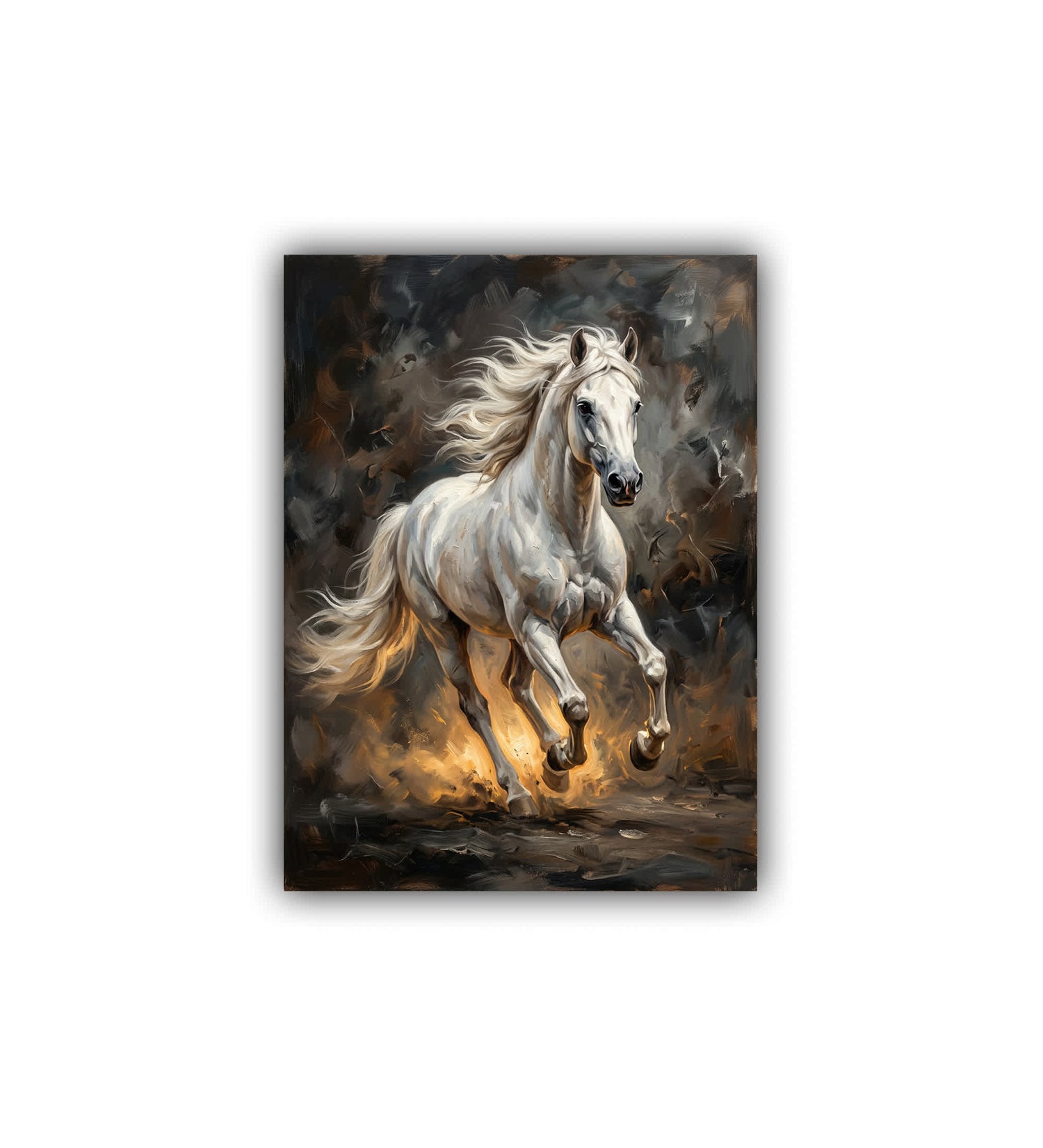 majestic horse wall art canvas animal painting