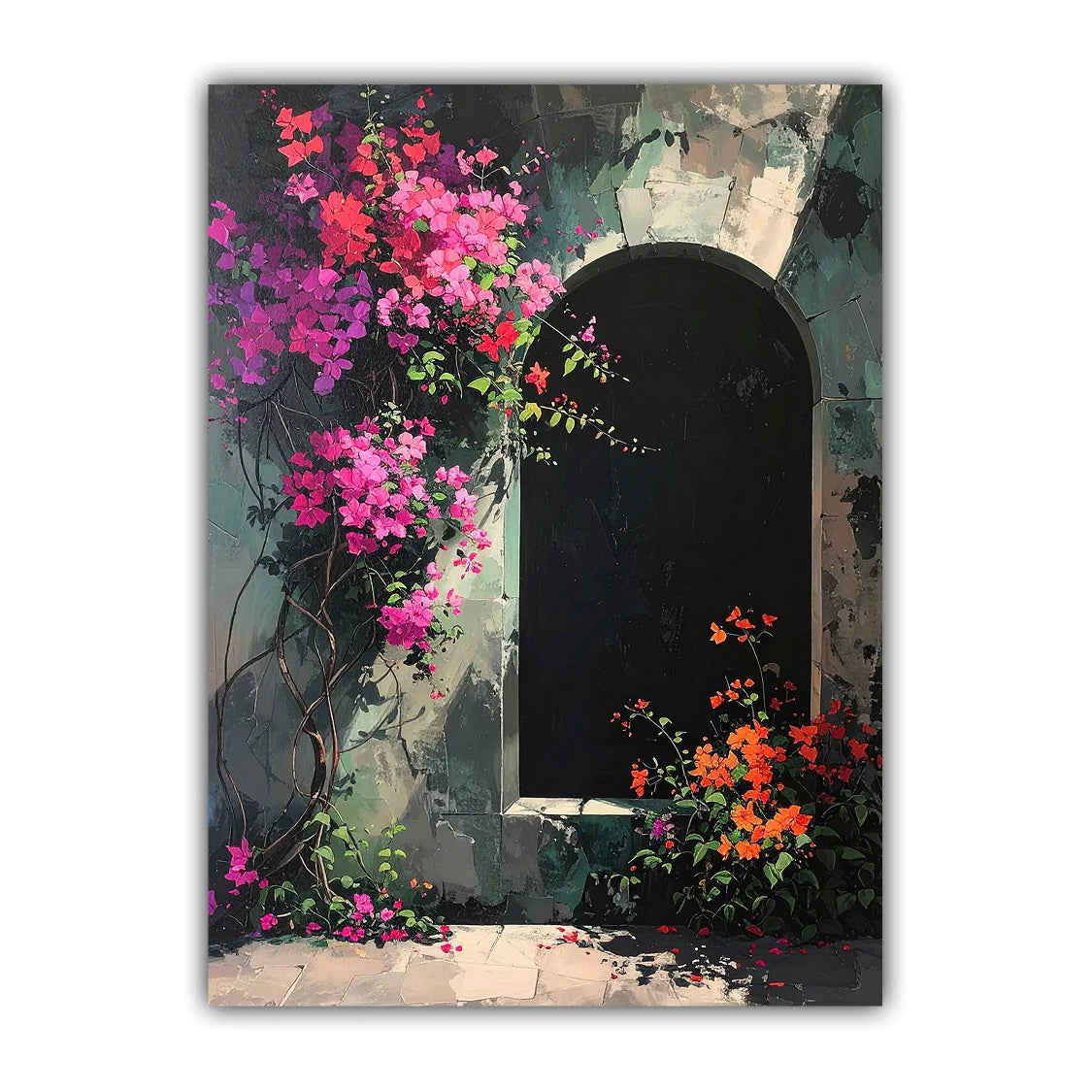 Blooming Archway Garden – Wall Art Canvas