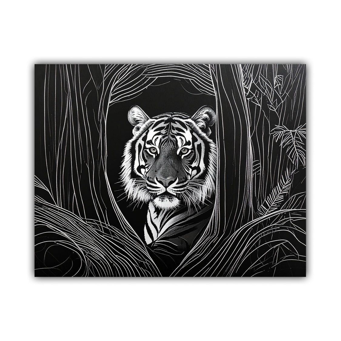 Tiger in the Forest – Wall Art Canvas
