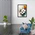Abstract flower canvas wall art for modern living room decor

