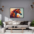 Abstract horse wall art canvas painting for modern living room decor