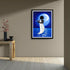 Abstract moon art canvas wall art for modern living room decor
