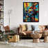 Abstract piano canvas wall art for modern living room decor