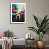 Abstract scenic canvas wall art emotional modern painting for living room decor