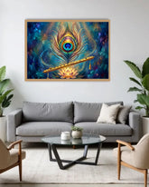 modern feather wall art canvas elegant design