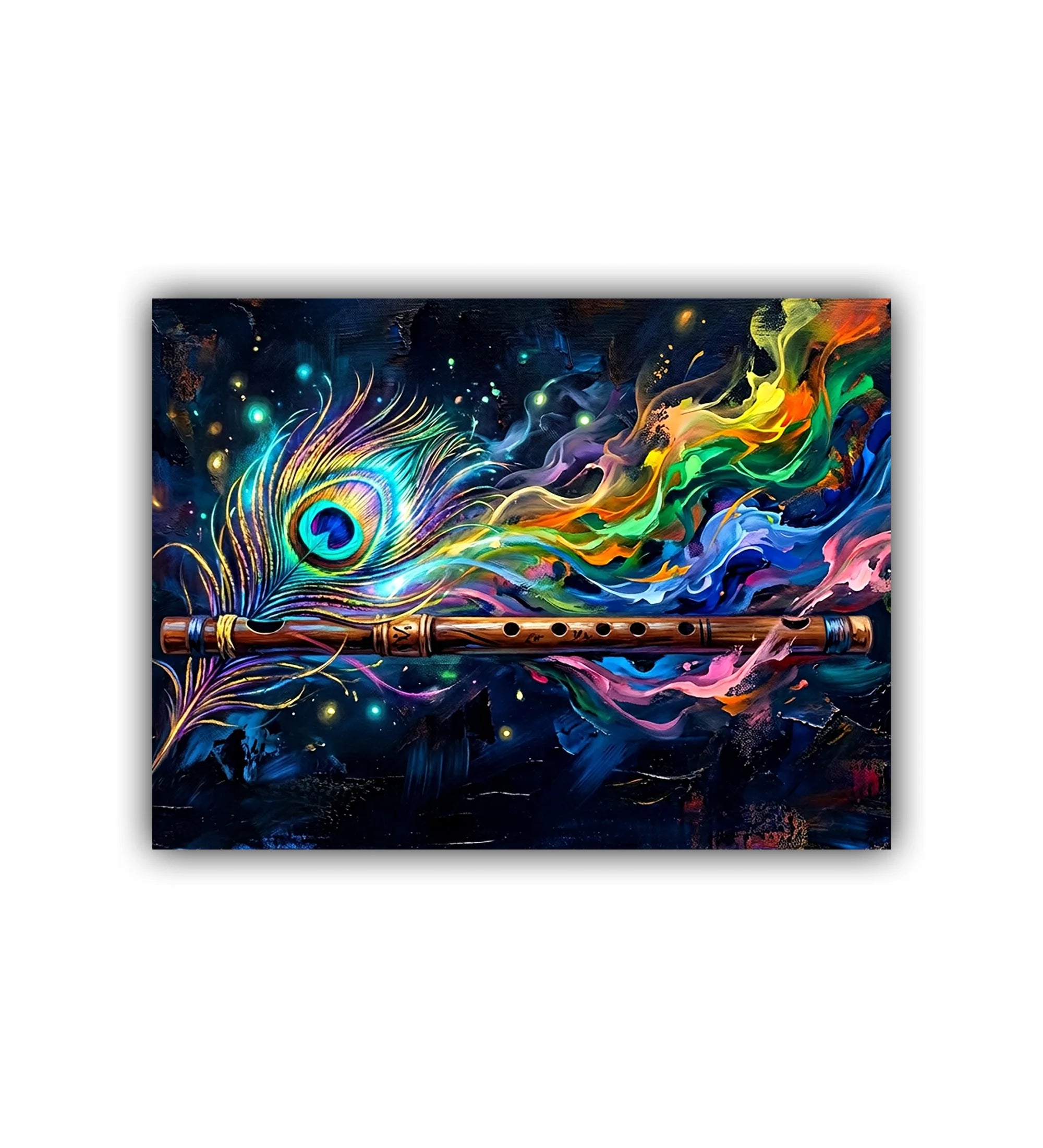 colorful cosmic wall art canvas abstract painting
